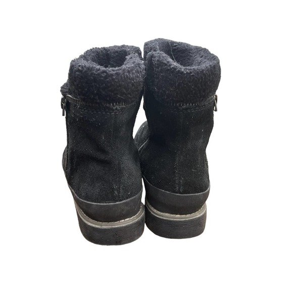 BareTraps Larkspur Black Suede Water Resistant Side-Zip Ankle Boots - Size 6 - Picture 7 of 16